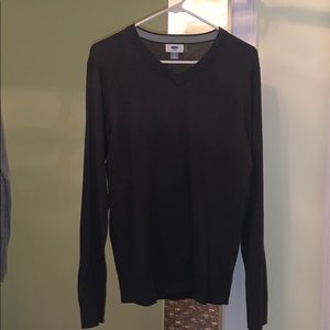 Old Navy Grey V-Neck Sweater